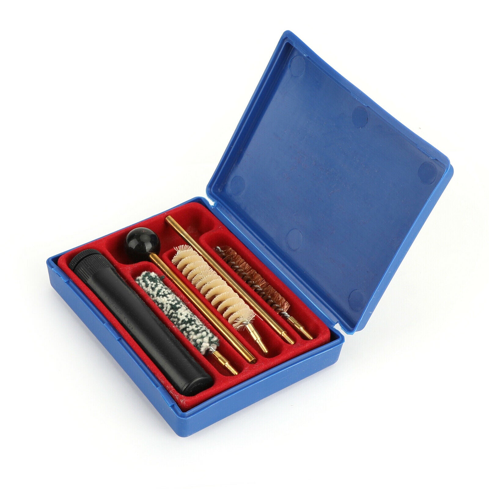 Universal Brushes Gun Cleaning Kit for Cal .38 .357 9mm Pistol and Revolver CA