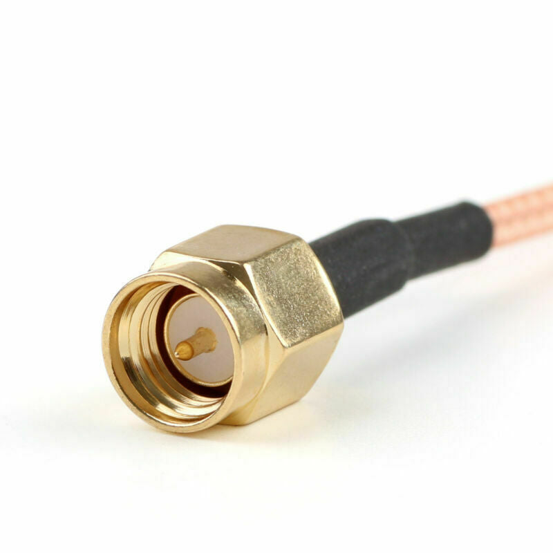 5PCS 15cm RG316 Cable SMA Male  To RP SMA Female  Bulkhead Pigtail 6inch B5