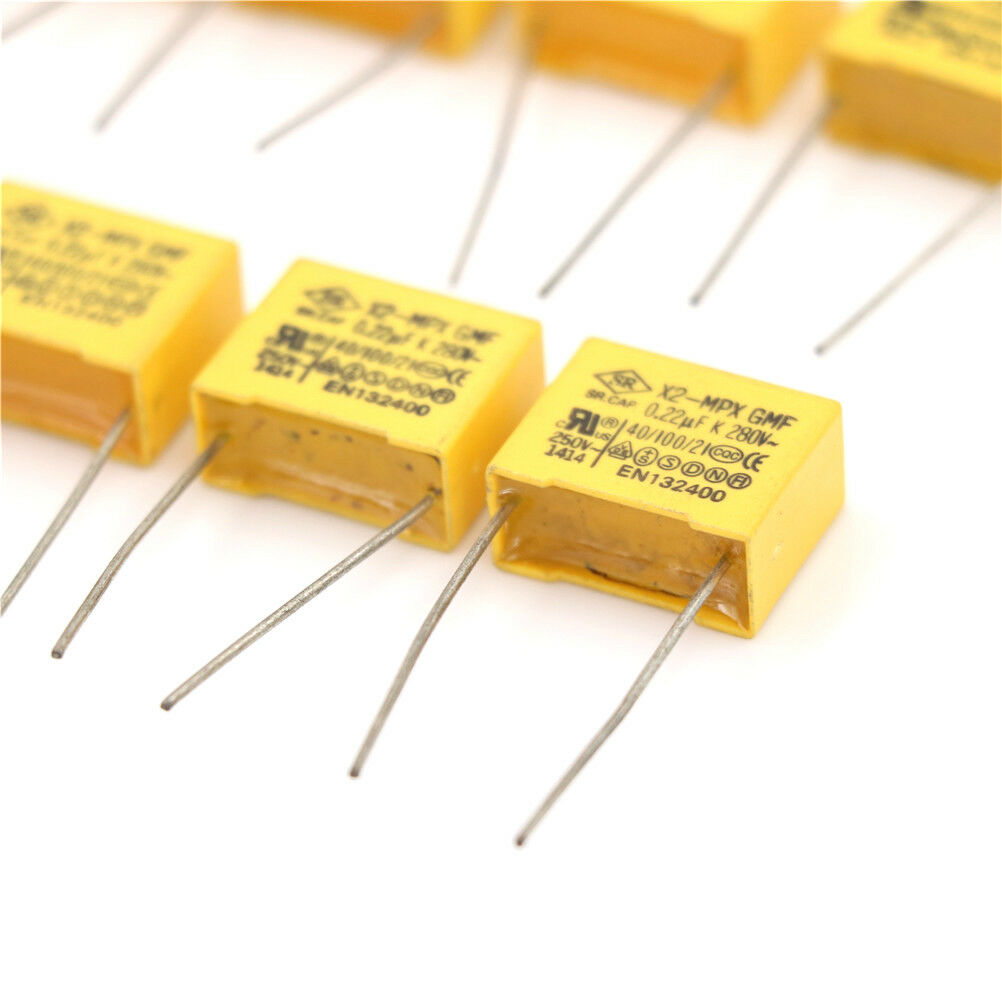 10 Pcs AC 275V 0.47uF Polypropylene Film Safety Capacitors -CLRASK RAPTUKR Qx