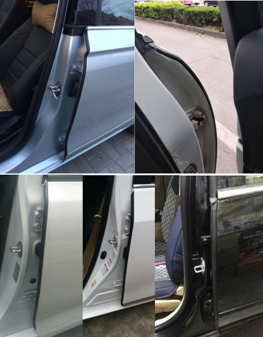 2x 80cm B Type Car B Pillar Rubber Seal Sound Insulation Door Edge Sealing Strip