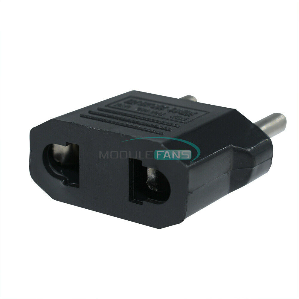 10PCS US USA to EU Euro Europe AC Power Plug Converter Travel Adapter Charger