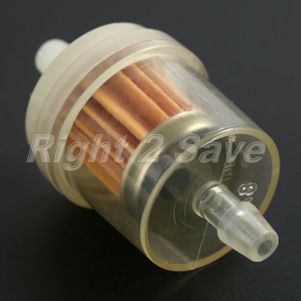 Motorcycle Yellow 1/4" 6mm 7mm Hose Line Fuel Gas Oil Filter Cleaner Universal
