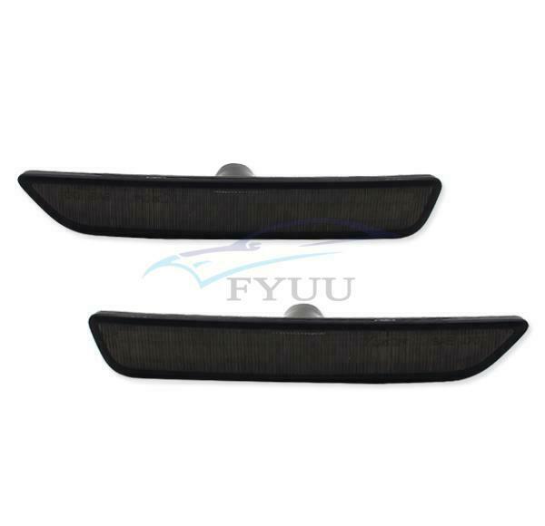 2 × 165mm×28mm Plug And Play Vehicle Side Marker Light Front Bumper Smoked Lamp