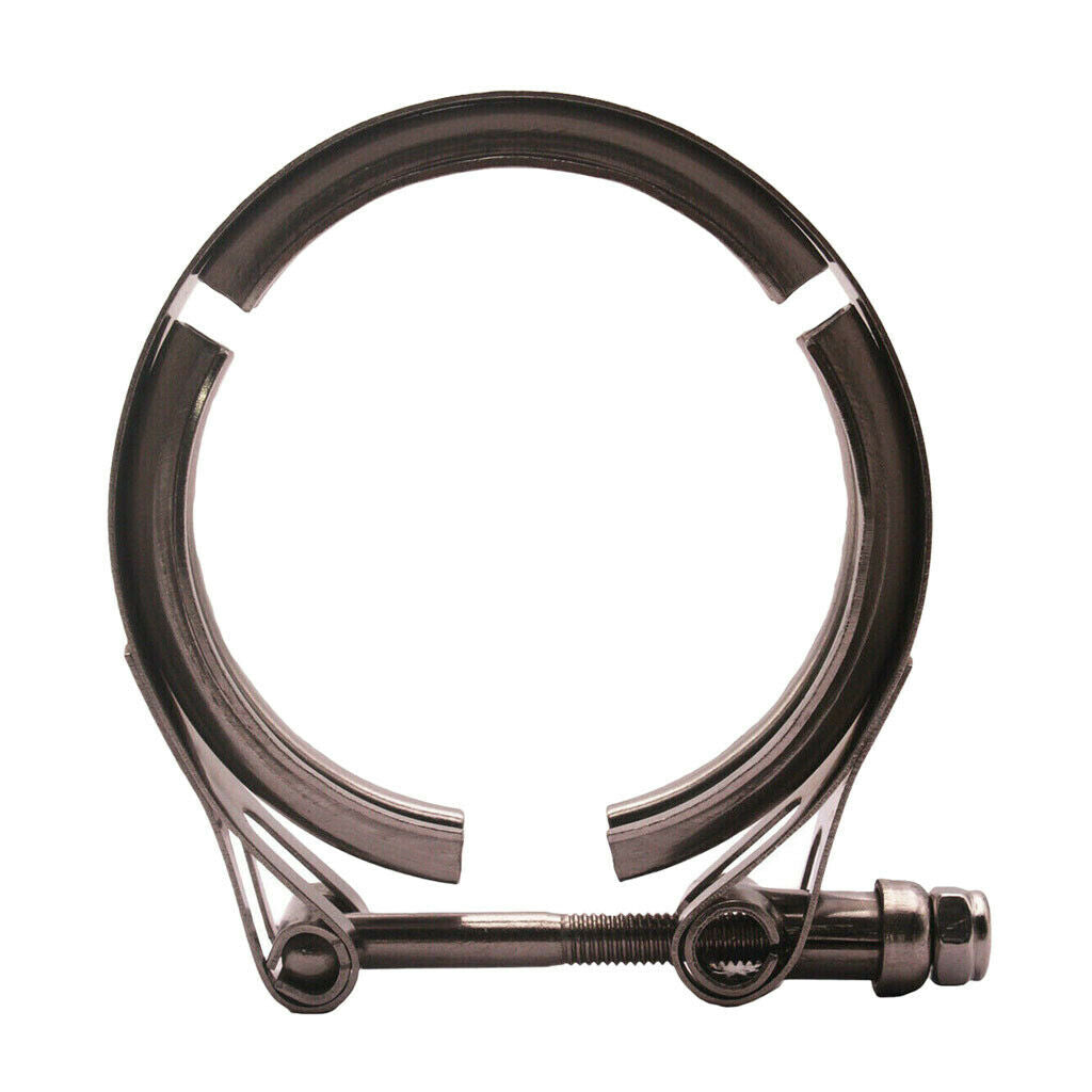 2'' Turbo Exhaust Down Pipe Aluminium Alloy V-Band Clamp with 2 Flange, New