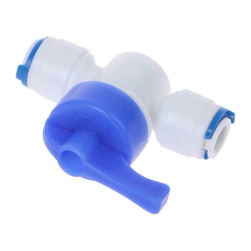 1/4'' Inline New Ball Valve Quick Connect Shut off For RO Water Reverse Osmosis