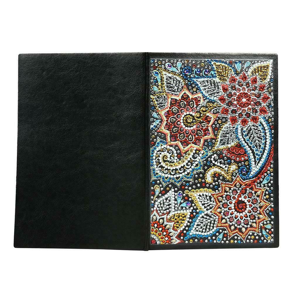 DIY Flower Special Shaped Diamond Painting 60 Pages A5 Notebook Diary Book @