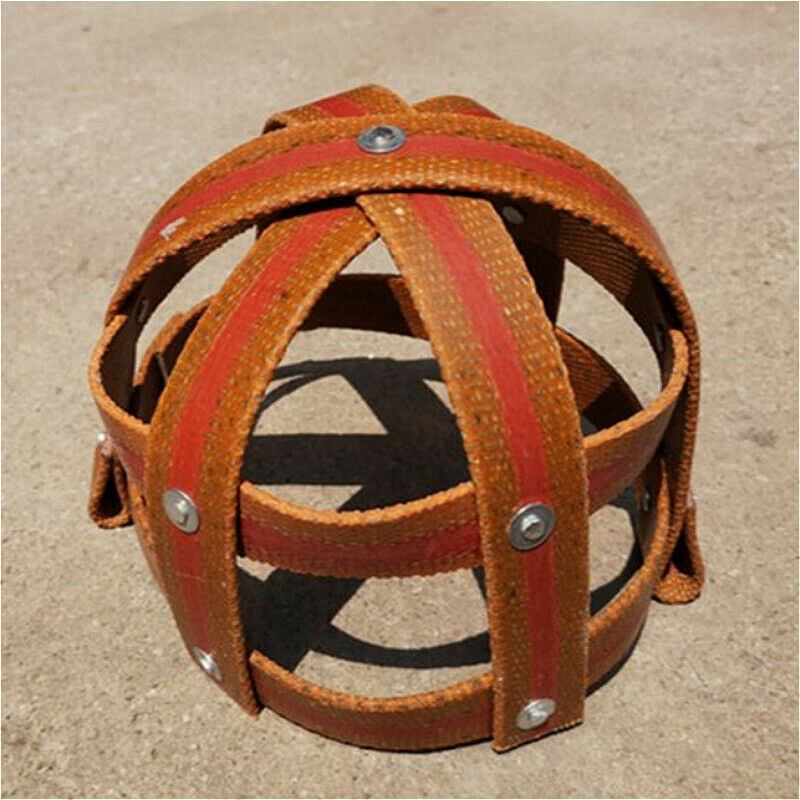 Synthetic Leather Horse Grazing Muzzle Cob Adjustable Horse Grass Muzzle Orange