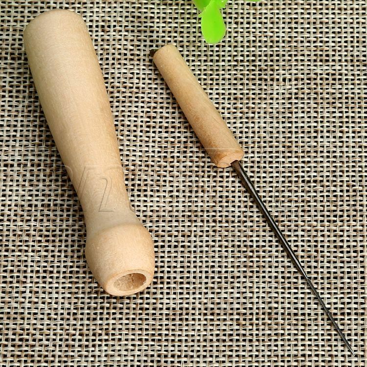 1PCS Felting Needle With Wooden Handle Holder Wool Felting DIY Craft Tools Kit