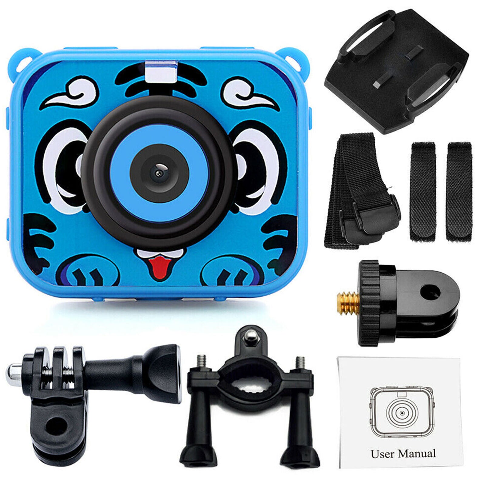 2" LCD 1080P 12MP 32G Digital Video Action Sports Camera Waterproof For Kid M6I9