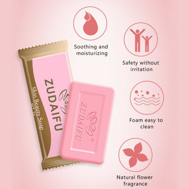 5pcs Sulfur Soap Anti-mites Anti-acne Body Cleansing Soap Skin Treatme.l8