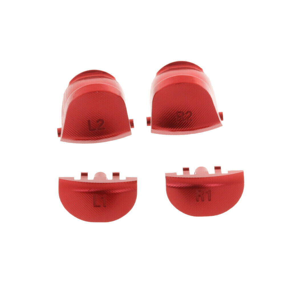 Red Buttons Protector L1 R1 L2 R2 Metal Accessories For PS4 Video Games