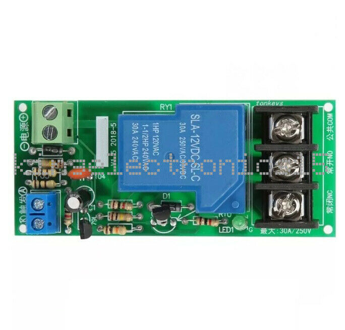 DC 12V 30A Timer Delay Relay Module Timing on/off Relay Switch 0~60minutes