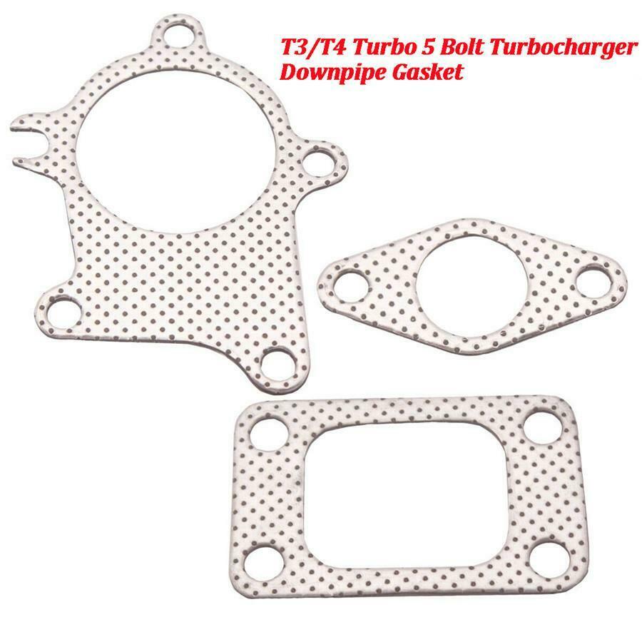 For Garrett T3/T4 Turbo 5 Bolt Turbocharger Downpipe Gasket Kit Stainless Steel