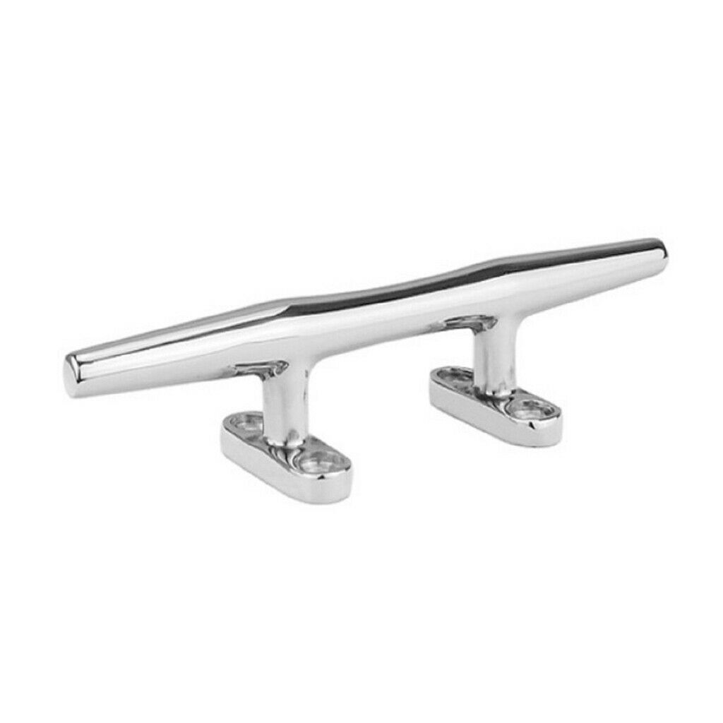 316 Stainless Steel 8 inch Boat Mooring Cleat Slimline Rope Cleat for Dock