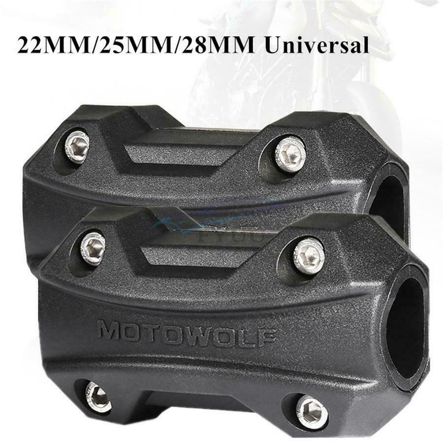 1 Pair Universal Black Nylon Motorcycle Engine Guard Crash Bar Bumper Protector