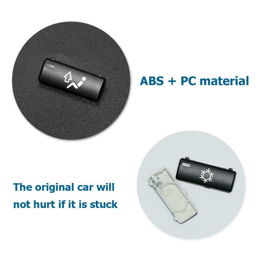 Car Climate Control Air Conditioning Switch Button Covers Caps for BMW E53 @