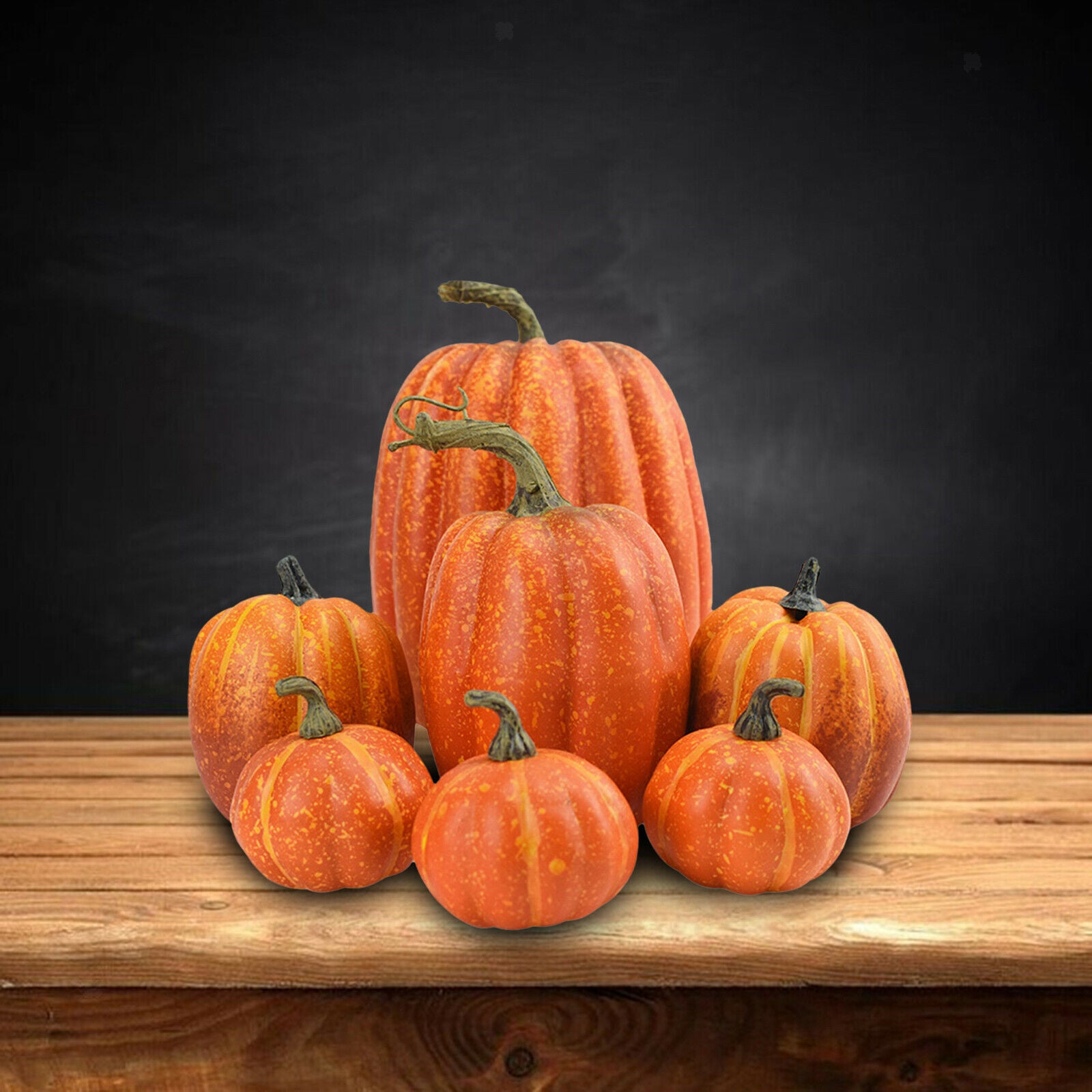 14x Faux Pumpkins Decor Seasonal Fall Decoration Wedding Centerpiece Pumpkin