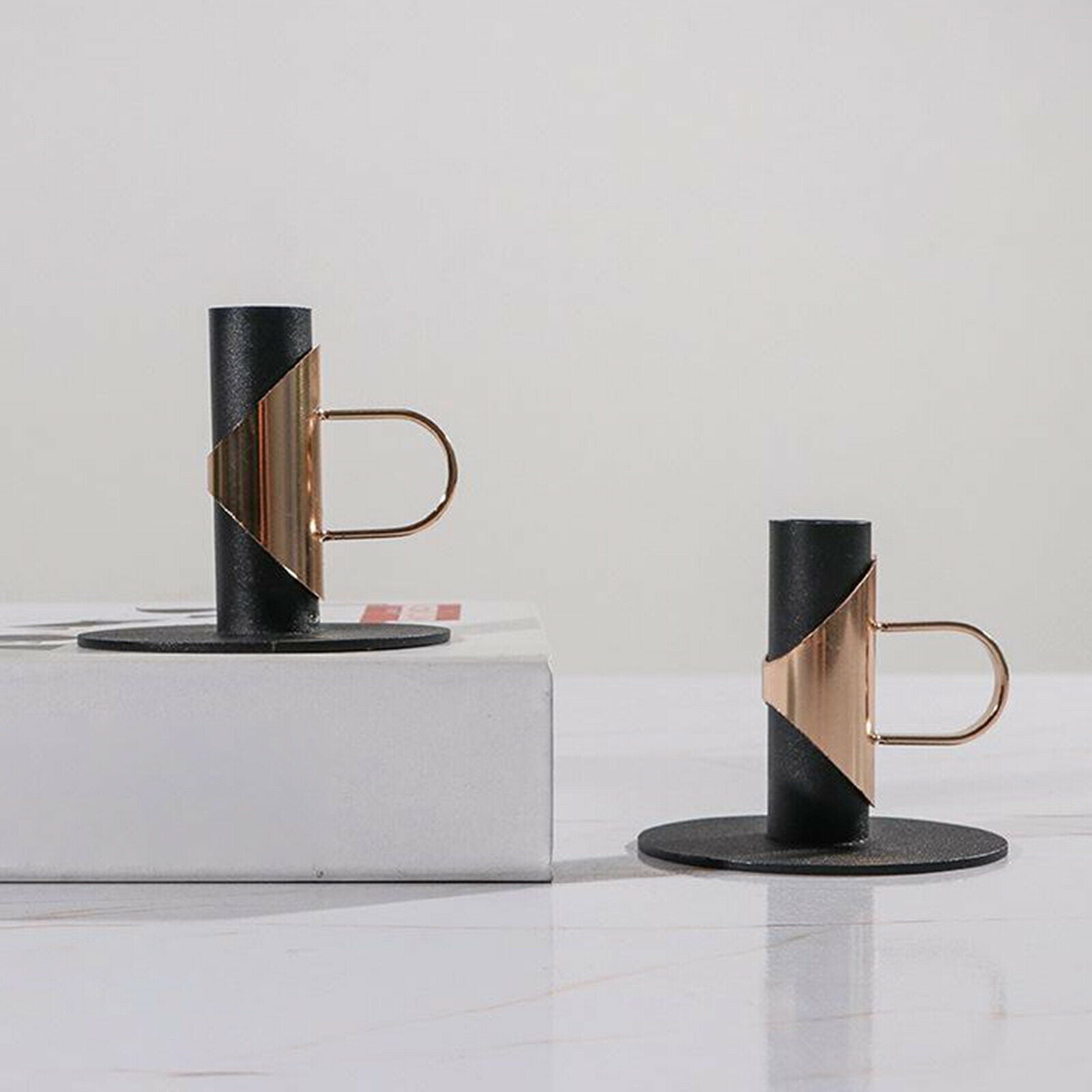 Retro Tea Light Candle Holder Taper Candles Candlesticks Decor Housewarming