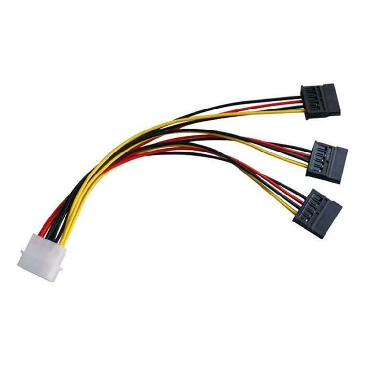 SATA Power Splitter Adapter Cable 4Pin IDE To 3xSATA 1 to 3 SATA Power Wire