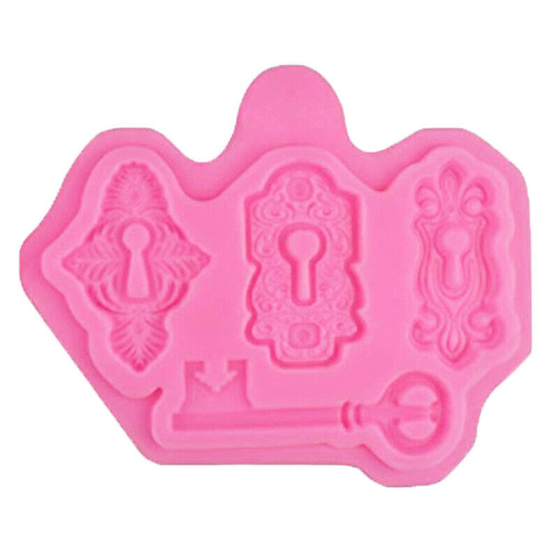 Locks & Key Molds Fondant Cake Silicone Molds Sugarcrafts Chocolate Baking Y SJ