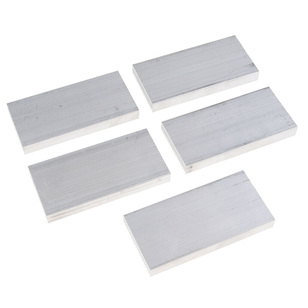 5Pcs Aluminum Heatsink Cooling Fin 48*11*100mm for CPU Power Amplifier LED