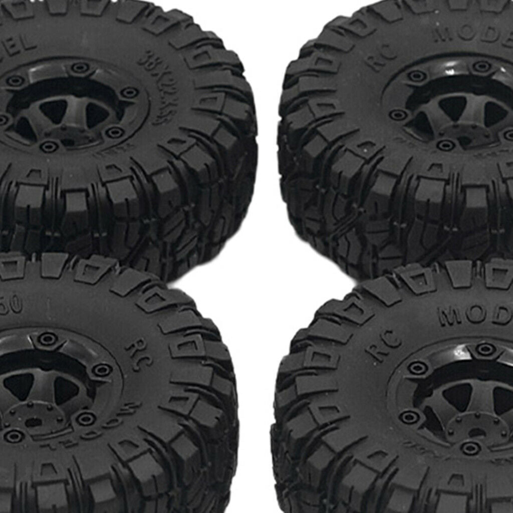 4x Rubber Tyres  Set Fit for 1:12 WLTOYS 12428 12428-A DIY Spare Parts