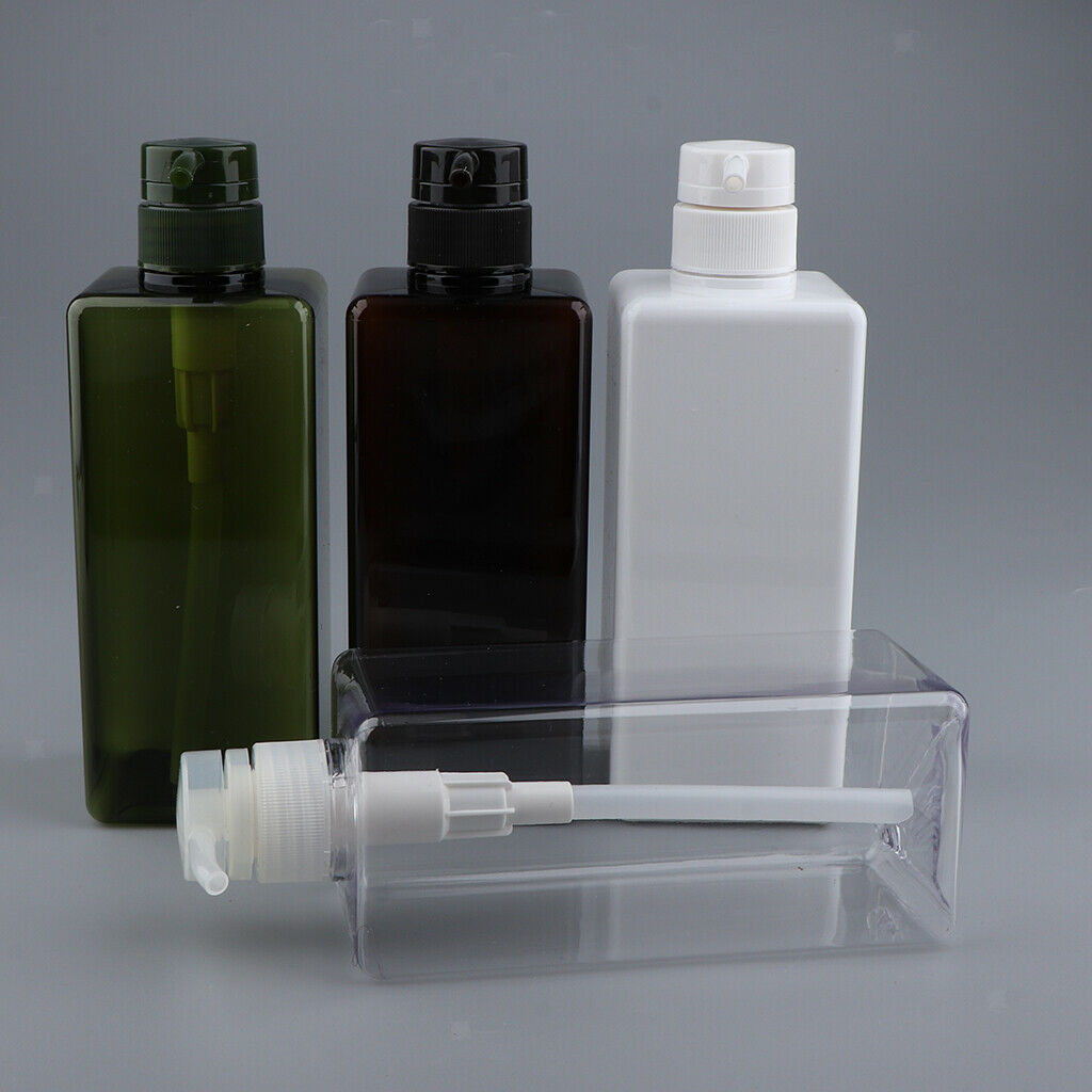 Empty Plastic Shampoo Conditioner Pump Bottle Refillable Container 650ml 2x