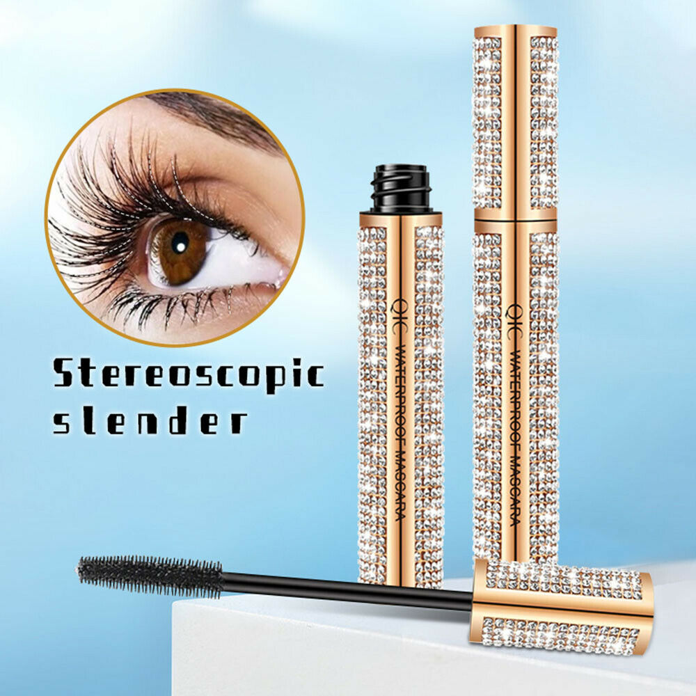 Mascar Makeup Waterproof 4D Makeup Thick Long Charm Eyelash Flash Diamond