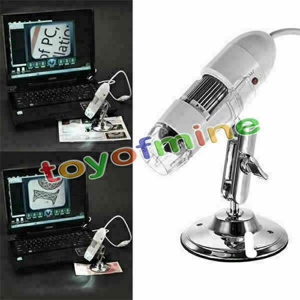 200X Camera 2MP 2.0 Mega Pixels USB LED Digital Microscope Endoscope Magnifier