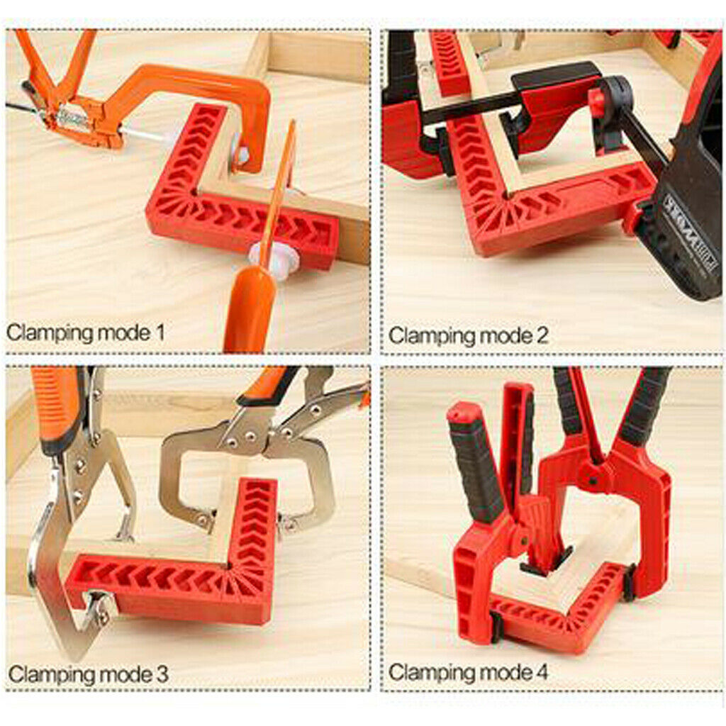 Set of 2 Positioning Squares, Right Angle Clamp, 90 Degree Corner Clamp, for