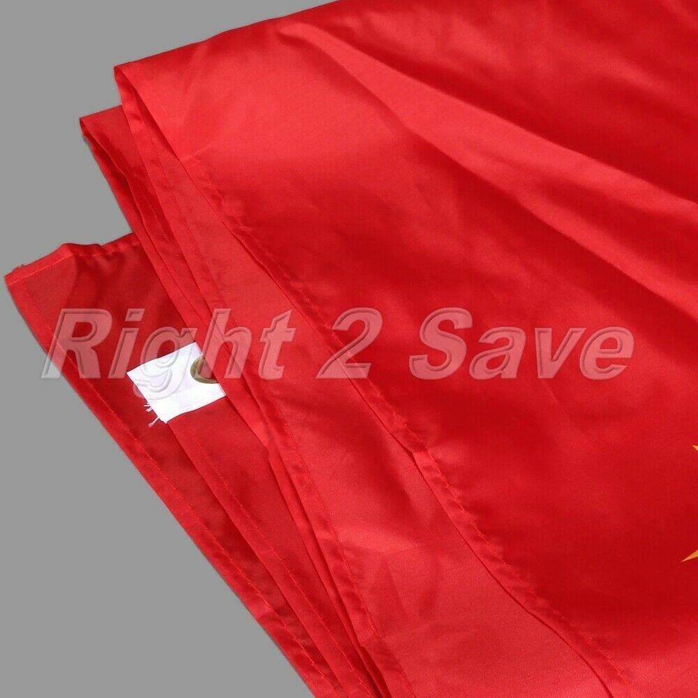 3x5FT Durable Union of Soviet Socialist Republics USSR Flag Red Banner Decor