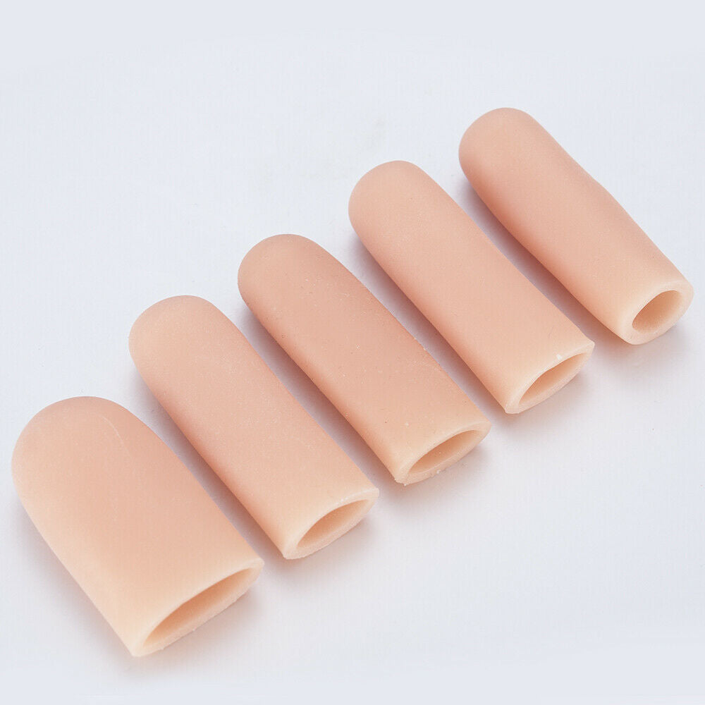 5Pcs Silicone Finger Protector Sleeve Insulation Anti-cut Non-slip Kitchen Tools