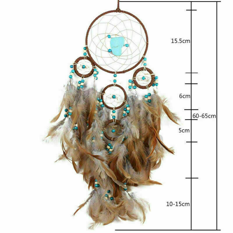 Dream Catcher Feathers Beads Handmade Car Home Wall Hanging Decor Ornament