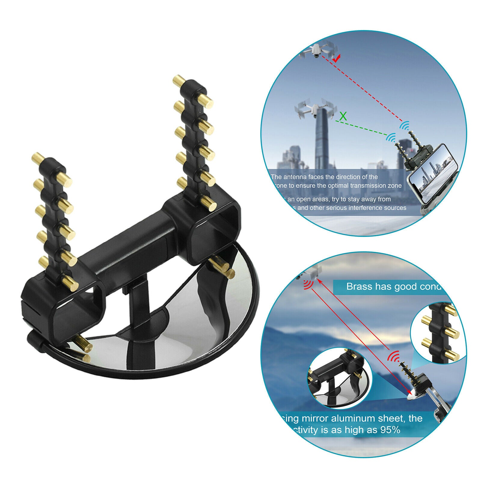 Controller Signal Booster Yagi Antenna for DJI Mavic Air 2S Range Antenna