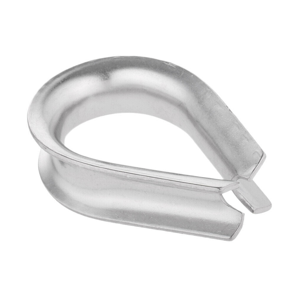 304 Stainless Steel Wire Rope Cable Thimbles Rigging Lifting Gear 14mm