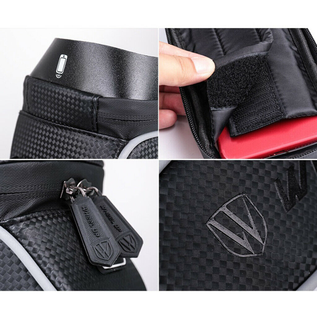 Bicycle Cycling Bike Frame Front Tube Waterproof Mobile Phone Bag Holder Black