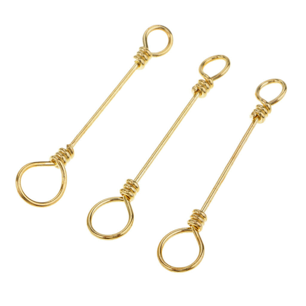 50Pcs Fishing Swivels Quick Connection Clips Rolling Swivels Chod Rigs Rings