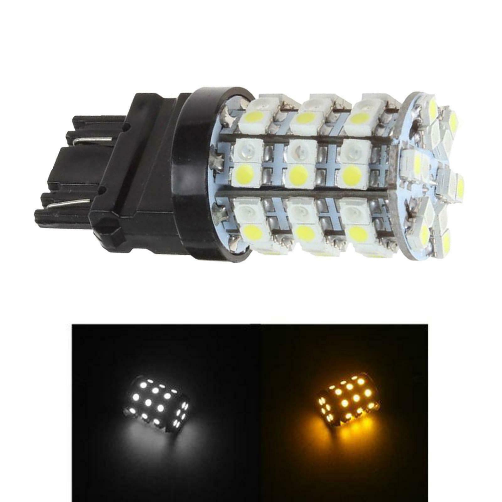 New T25 3157 3528 60SMD 12V Bright LED Turn Signal Brake Running Light Bulbs