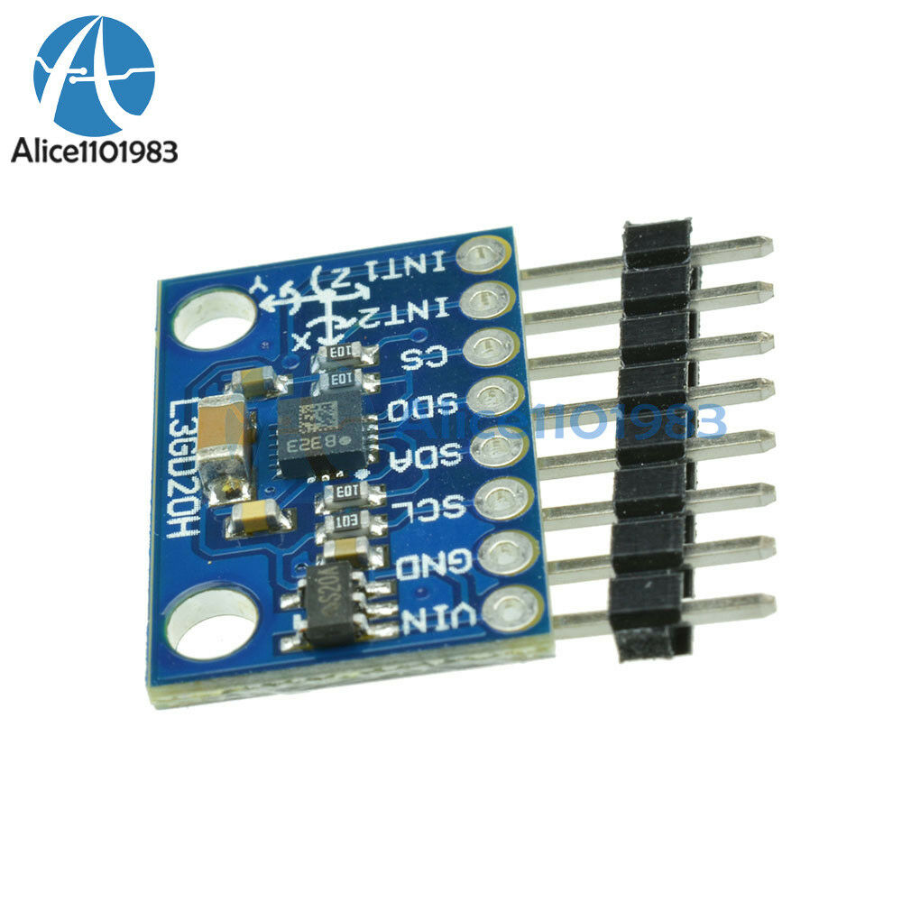 L3GD20H 3-Axis Gyro Carrier SPI & I2C up to ±20 with Voltage Regulator