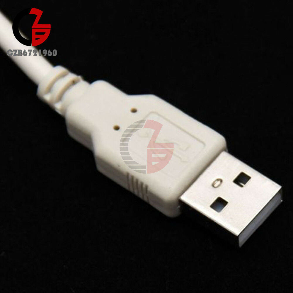 Female to USB Male Dual PS2 Converter Adaptor Cable F/M for Mouse Keyboard