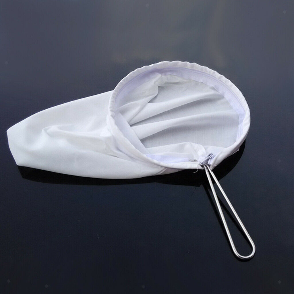 5" Cloth Strainer Filter Sock Bag Home Coffee Soup Filter Bag Reusable White