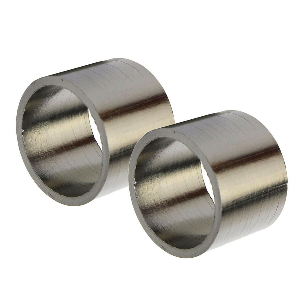 2x Motorcycle  Exhaust Silencer Graphite Gasket Muffler Seal