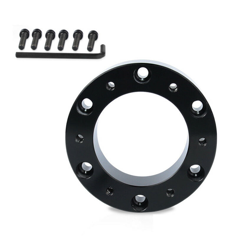 25mm Steering Wheel Pad Spacer Billet Hub Adapter Gasket 6 Bolts Allen Key Solid
