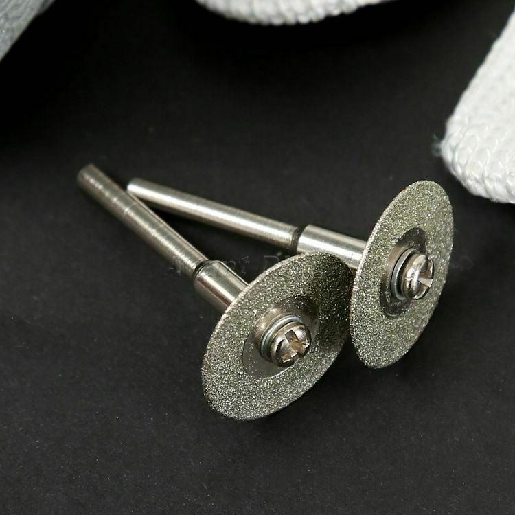 20mm Mini Diamond Cutting Discs Wheel+Mandrel For Power Drills Rotary Tool Kit