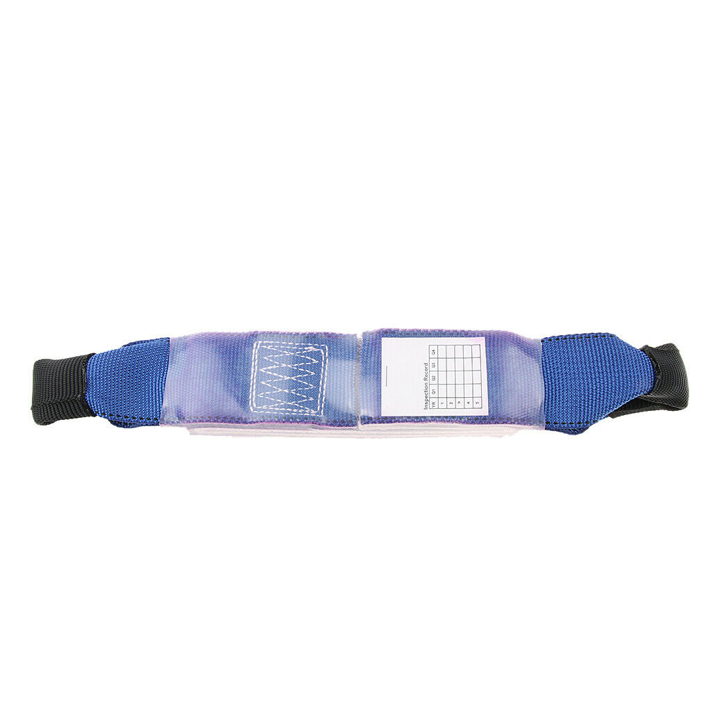 Fall Protection 33cm Shock Absorbing Lanyard Polyester Webbing Lifeline