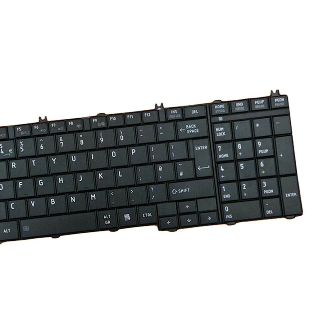 For   Satellite C650 C655D Laptop Standard UK English Keyboard Black