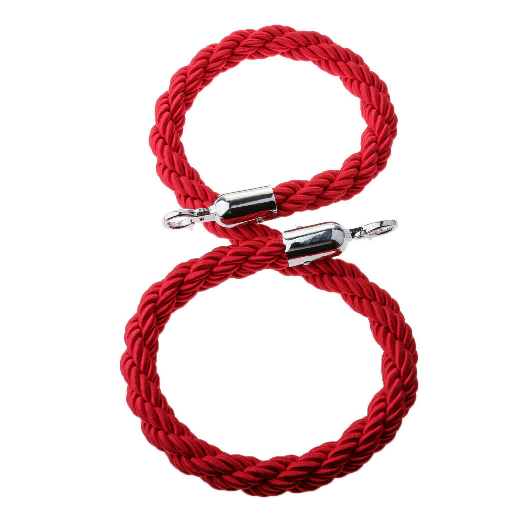 1Piece 59inches Queue Rope Twisted Barrier Rope Queue Divider Crowd Control