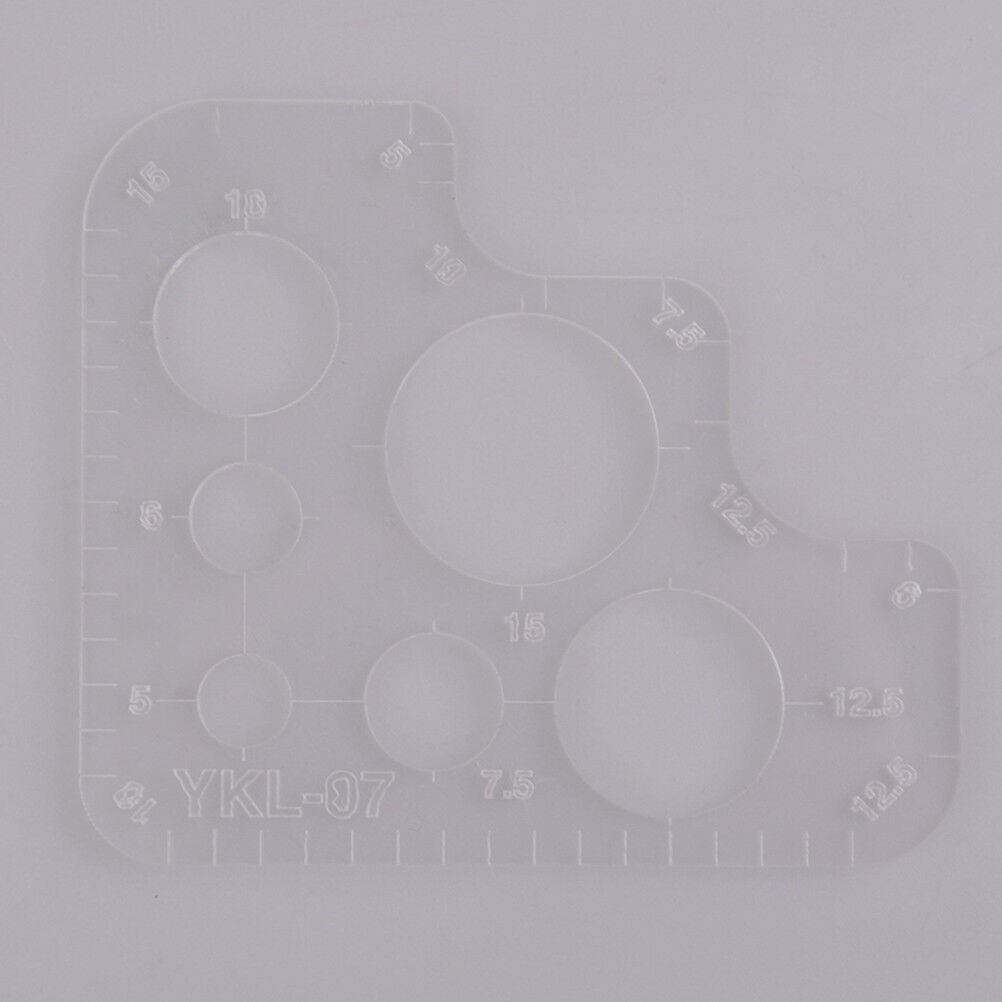 1pcs diy handmade leather tool R ruler round corners full size acrylic tem.l8