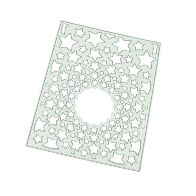 Stars Frame DIY Metal Cutting Dies Stencil Scrapbooking Album Paper Card Decor