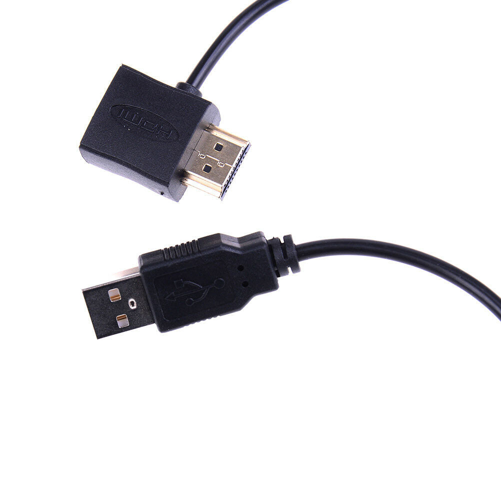 HDMI male to female connector + USB 2.0 charger cable spliter adapter exteDEAU
